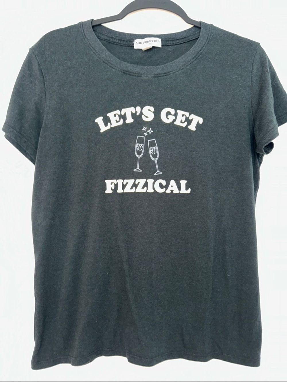 Sub_Urban Riot Black Graphic Tee "Let's Get Fizzical"